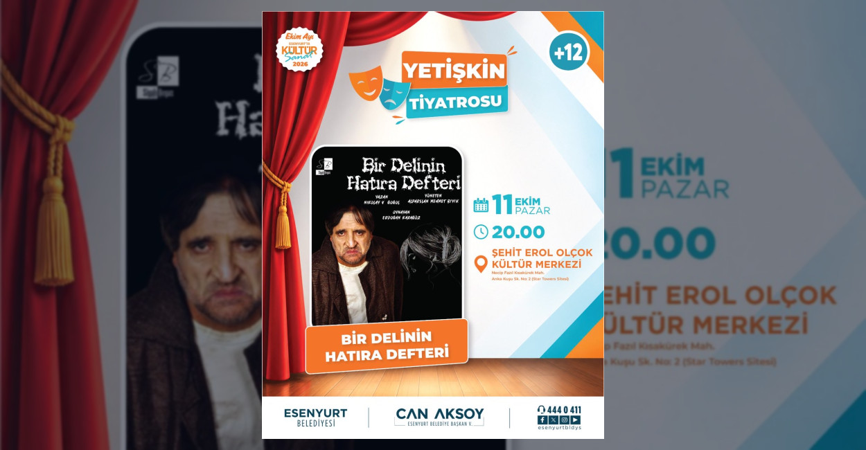 Nikolay Gogol’un ünlü eseri Bir Delinin Hatıra Defteri, Esenyurt'ta tiyatroseverlerle