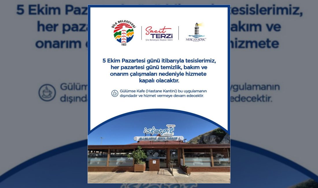 Şile Belediyesi, daha iyi hizmet sunabilmek amacıyla sosyal tesislerin her