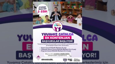 Çatalca Belediyesi'ne bağlı 'Yuvamız Çatalca' Çocuk Etkinlik Merkezleri için ek