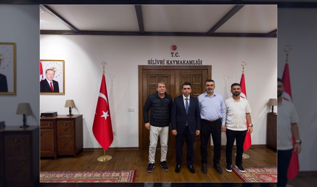 Silivri Kaymakamı Murat Eren, makamında gerçekleştirilen ziyaret kapsamında önemli isimleri