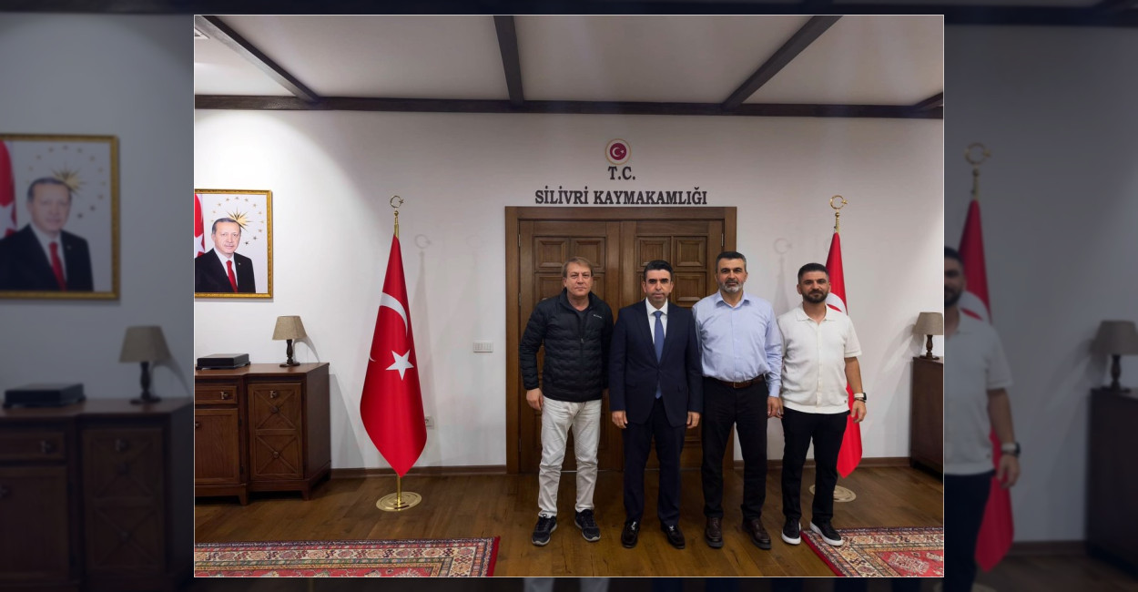 Silivri Kaymakamı Murat Eren, makamında gerçekleştirilen ziyaret kapsamında önemli isimleri
