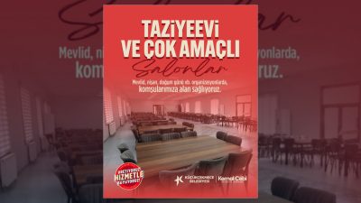 Küçükçekmece Belediyesi, ilçe genelindeki taziyeevi ve çok amaçlı salonlarla vatandaşların