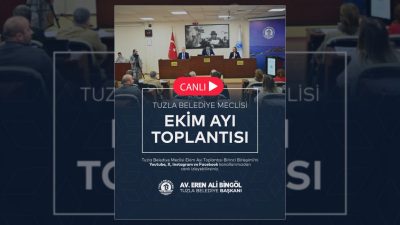 Tuzla Belediyesi Meclisi Ekim Ayı Birinci Birleşimi Toplantısı, Tuzla Belediyesi