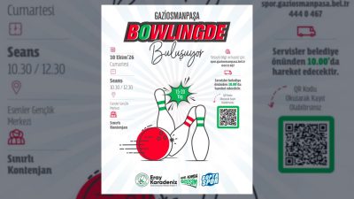 Gaziosmanpaşa Belediyesi, 15-20 yaş arasındaki gençler için ücretsiz bir bowling