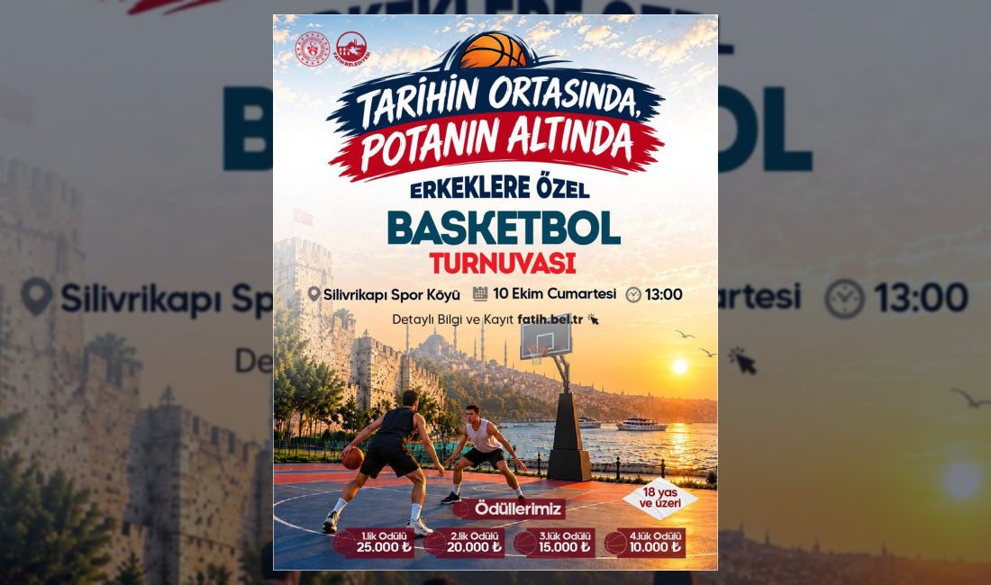 Fatih Belediyesi tarafından düzenlenen Tarihin Ortasında Potanın Altında 3x3 Basketbol