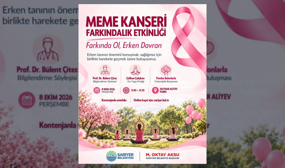 Sarıyer Belediyesi, meme kanserinde erken tanının önemine dikkat çekmek amacıyla