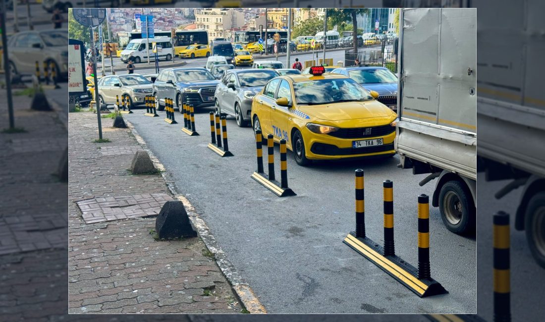 Beyoğlu Belediyesi, Meşrutiyet Caddesi girişinde uygunsuz araç parklanmalarını önlemek amacıyla