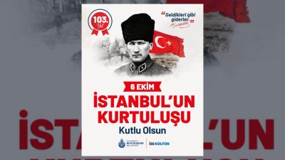 İstanbul'un düşman işgalinden kurtuluşunun yıl dönümünde Gazi Mustafa Kemal Atatürk