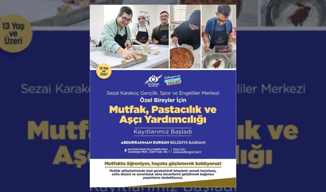 Sultangazi Belediyesi Sezai Karakoç Gençlik, Spor ve Engelliler Merkezi bünyesindeki