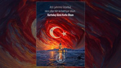 İstanbul'un kurtuluşunun 103. yıl dönümü dolayısıyla yayımlanan mesajda, İstiklal mücadelesi