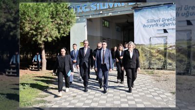 Silivri Kaymakamı Murat Eren ve Belediye Başkan Vekili Yalçın Ekici,