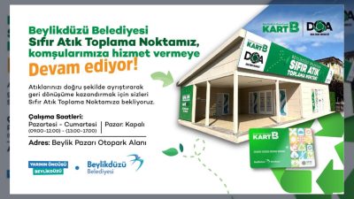 Beylikdüzü Belediyesi Sıfır Atık Toplama Noktası, vatandaşların atıklarını doğru şekilde