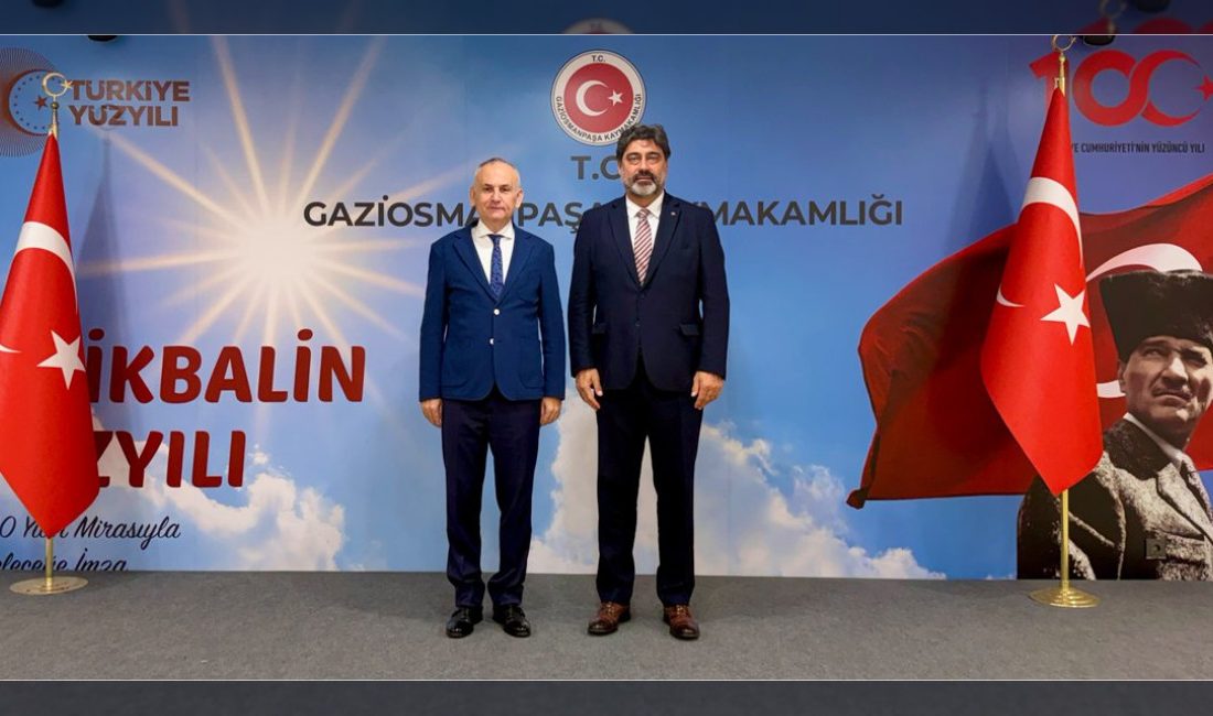 MHP Milletvekili Adayı Reha Yeprem, Gaziosmanpaşa Kaymakamı İskender Yönden'i makamında