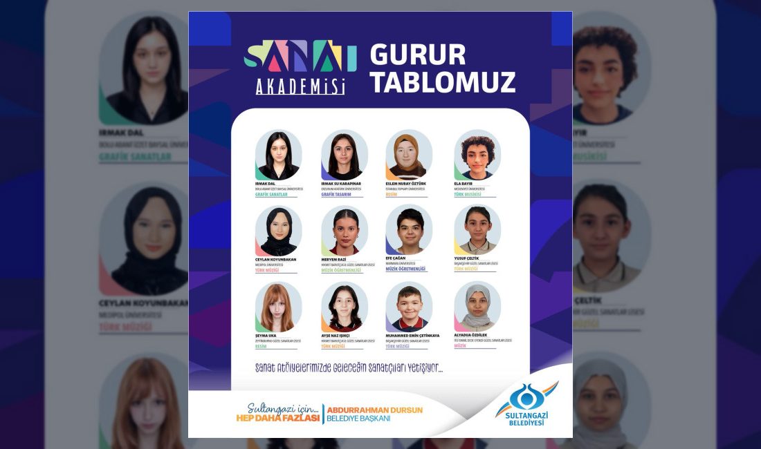 Sultangazi Belediyesi Sanat Akademisi, resimden müziğe farklı alanlarda eğitim veren
