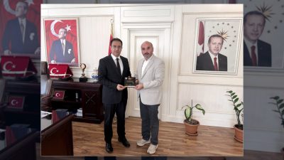KAS-DER Sancaktepe Şube Başkanı Rahmi Demir, Sancaktepe Kaymakamı Naif Yavuz'u