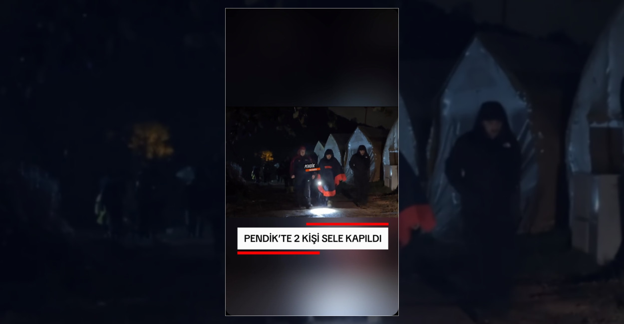 Pendik’te Sel Sularına Kapılan 2 Kişi Aranıyor
