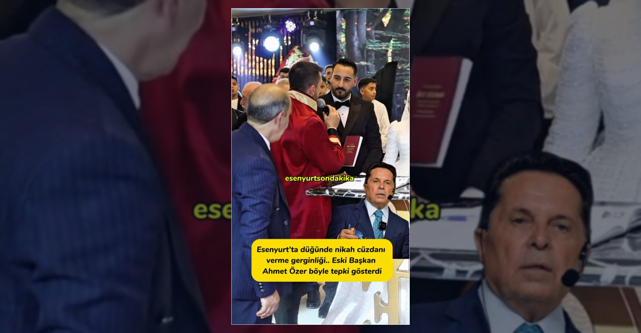 Esenyurt’un Eski Başkanı Ahmet Özer’den Nikâh Memuruna Tepki