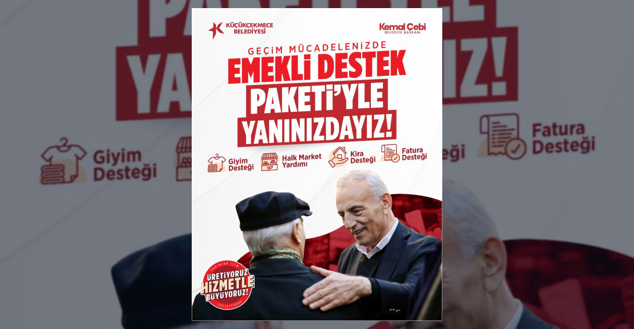 Küçükçekmece’den Emeklilere Sosyal Destek Paketi