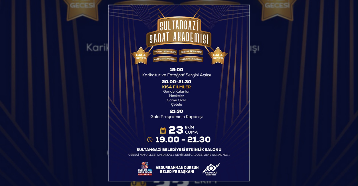 Sultangazi Belediyesi’nden Sanat Dolu Gala Gecesi
