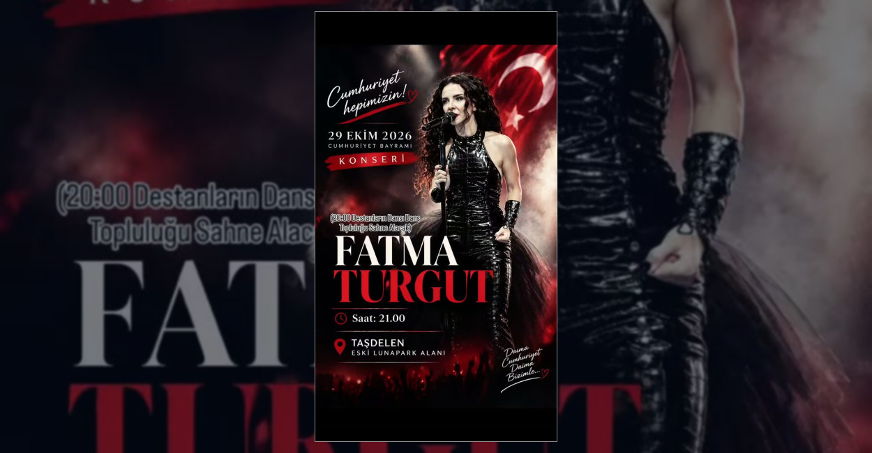 Çekmeköy’de 29 Ekim’de Fatma Turgut Sahne Alacak