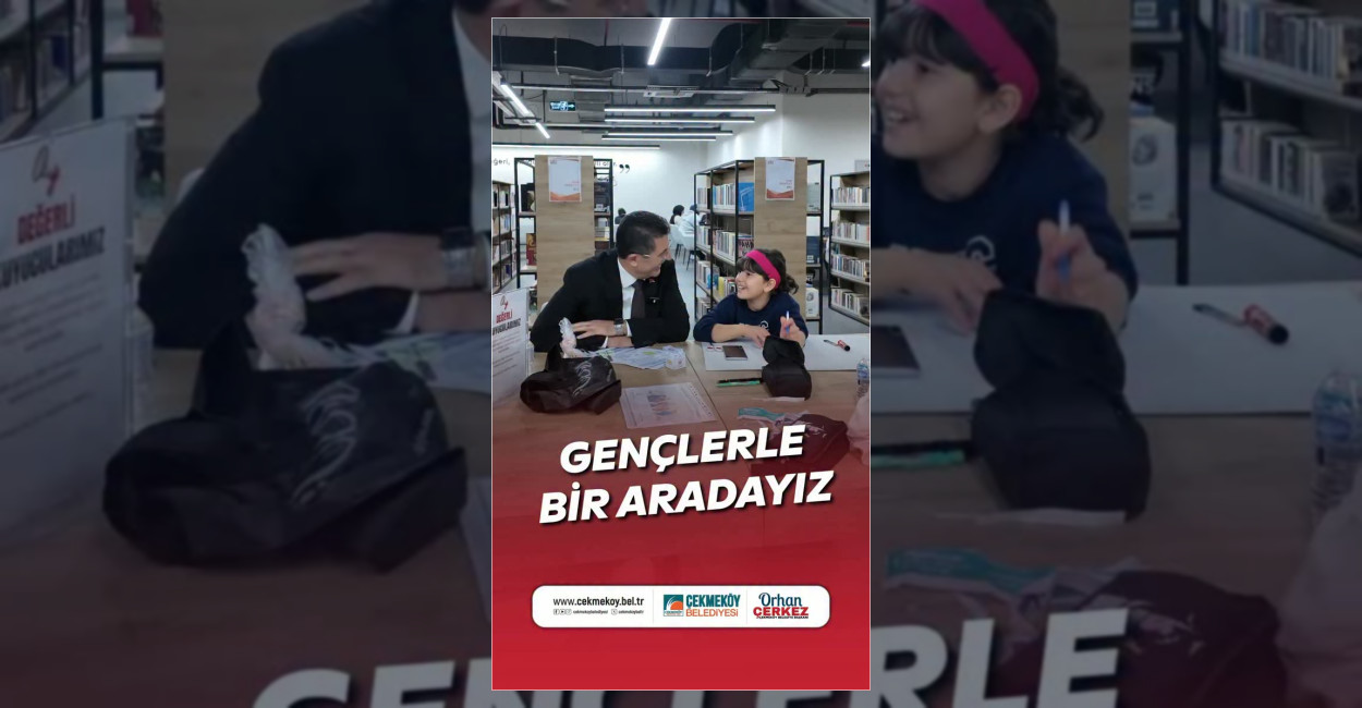 Çekmeköy’de gençlerin eğitimi için kütüphane hizmeti sürüyor