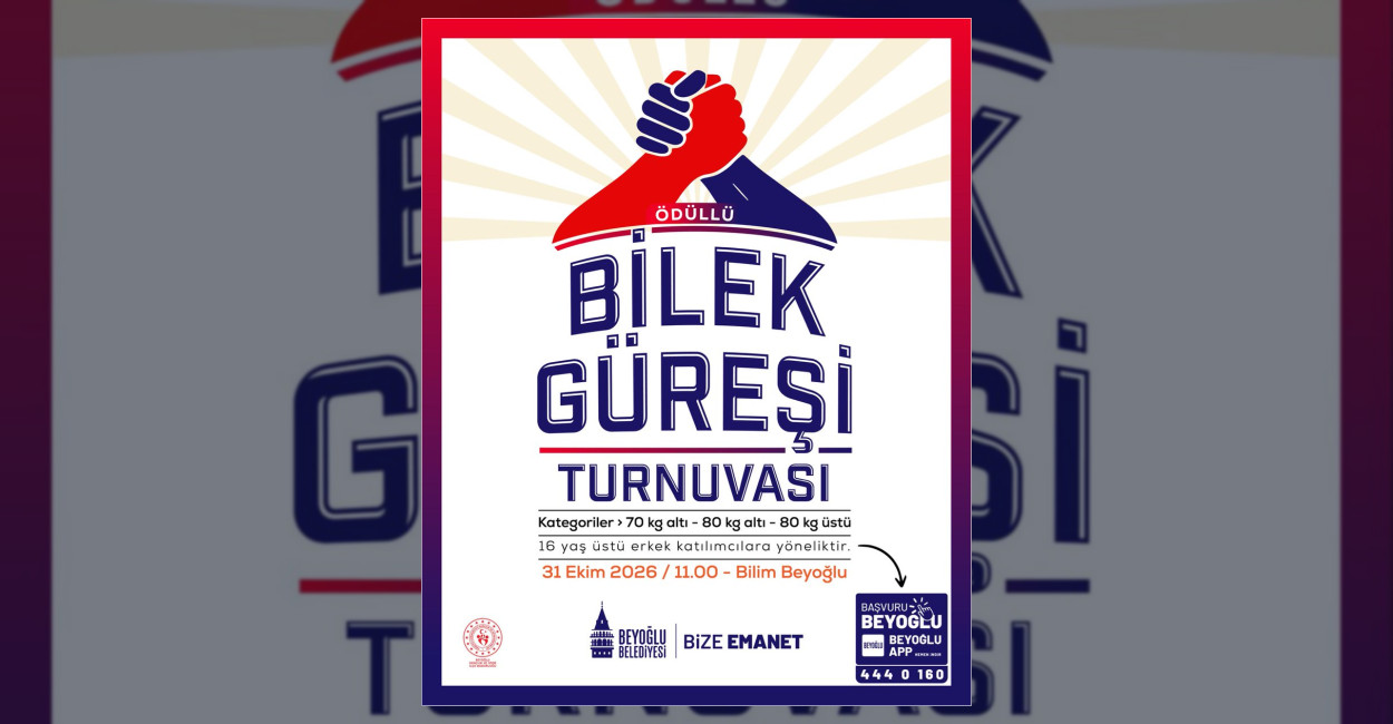 Beyoğlu Belediyesi’nden Ödüllü Bilek Güreşi Turnuvası