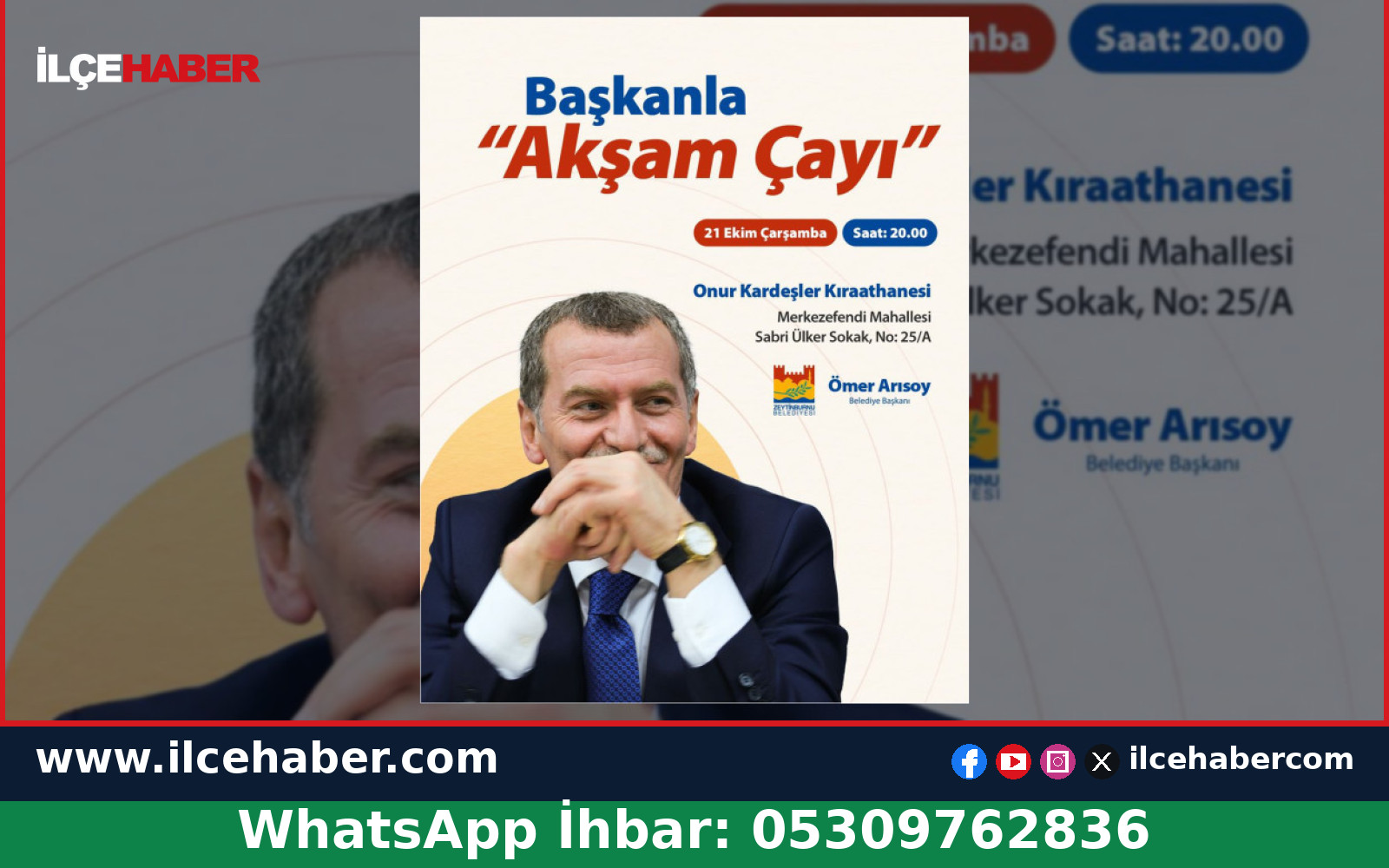 Zeytinburnu’nda Başkanla Akşam Çayı Buluşması
