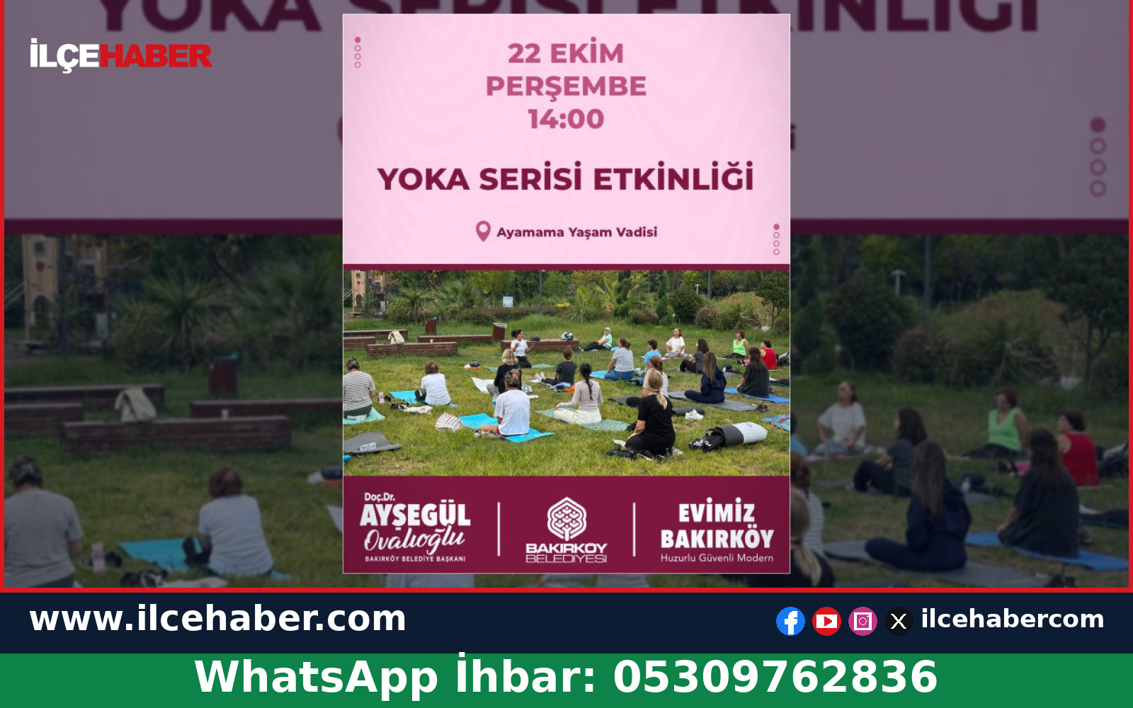 Bakırköy Belediyesi’nden Yoka Serisi Etkinliği