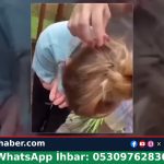 Saçını çeken gizemli şeyi arayan babanın şaşırtıcı karşılaşması