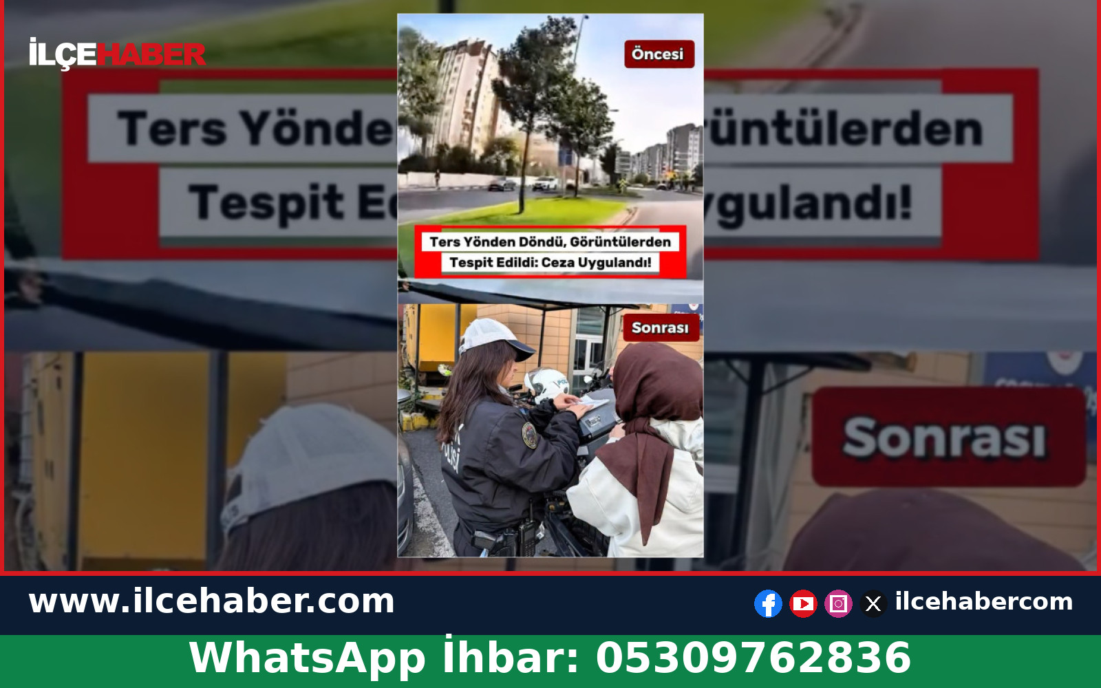 Başakşehir’de Ters Yön Kuralını İhlal Eden Sürücüye Ceza