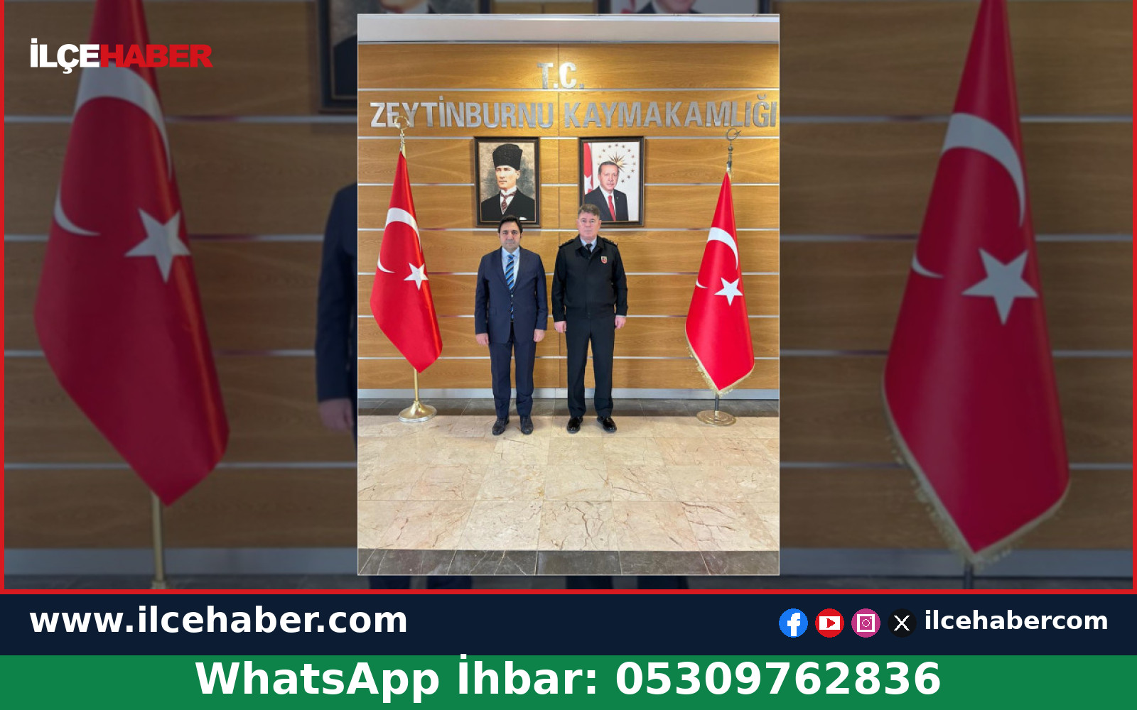Tümgeneral İdris Tataroğlu’ndan Kaymakam Adem Uslu’ya Ziyaret