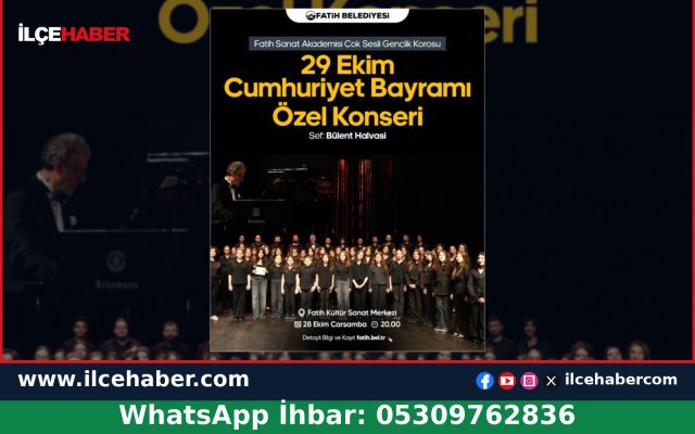 Fatih’te 29 Ekim Cumhuriyet Bayramı’na Özel Konser