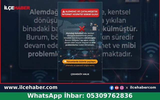 Çekmeköy’de baz istasyonu sökümü iletişimi kesti