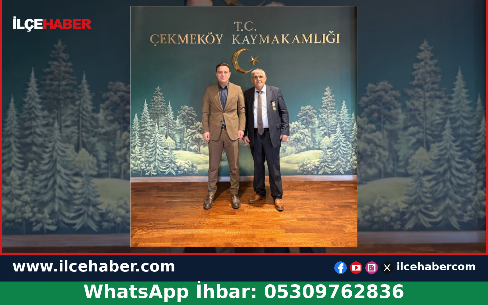 Çekmeköy Kaymakamı Bilgin’den Gazilere Ziyaret Teşekkürü