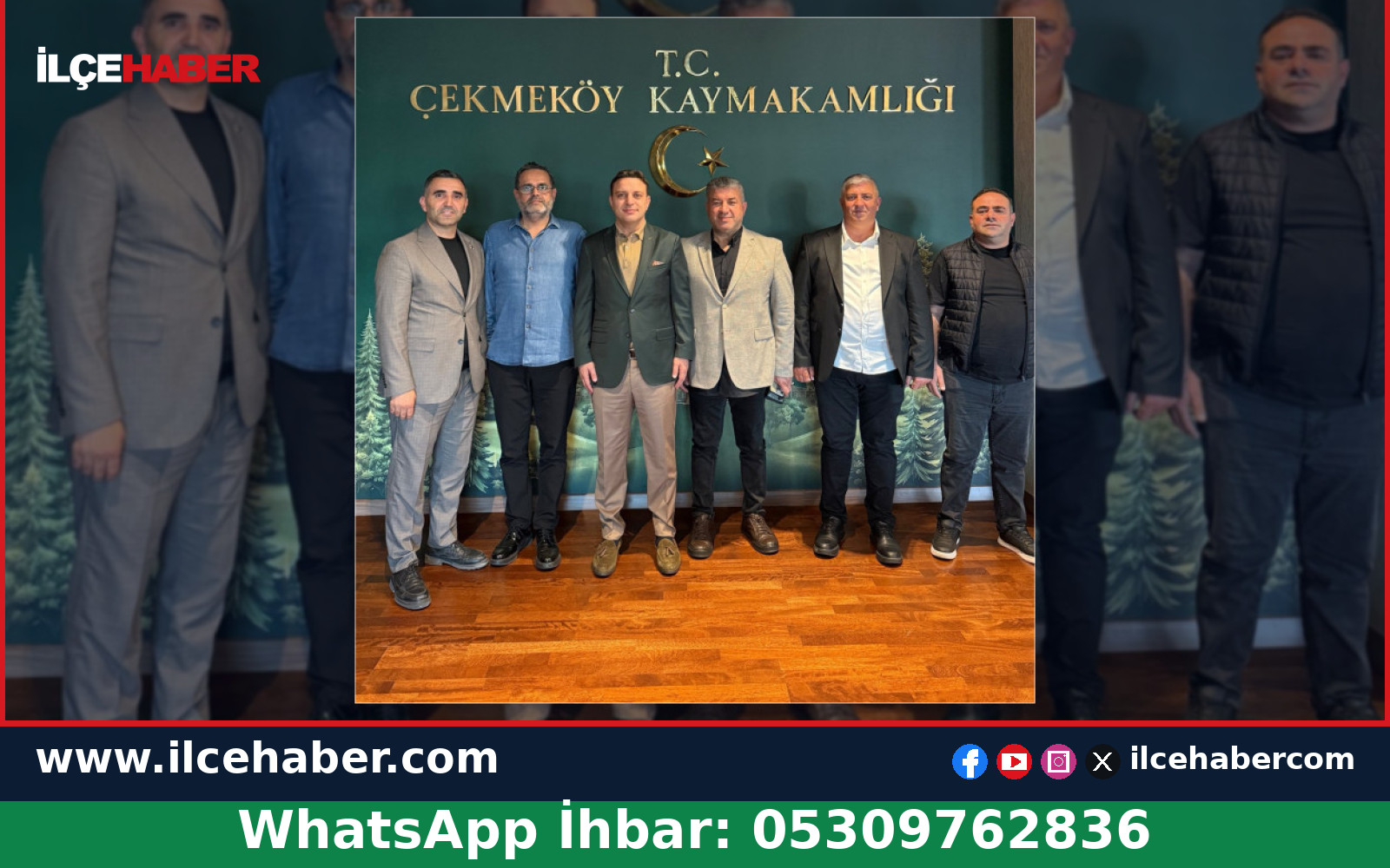 Çekmeköy Erzurumlular Derneğinden Kaymakam Bilgin’e Ziyaret