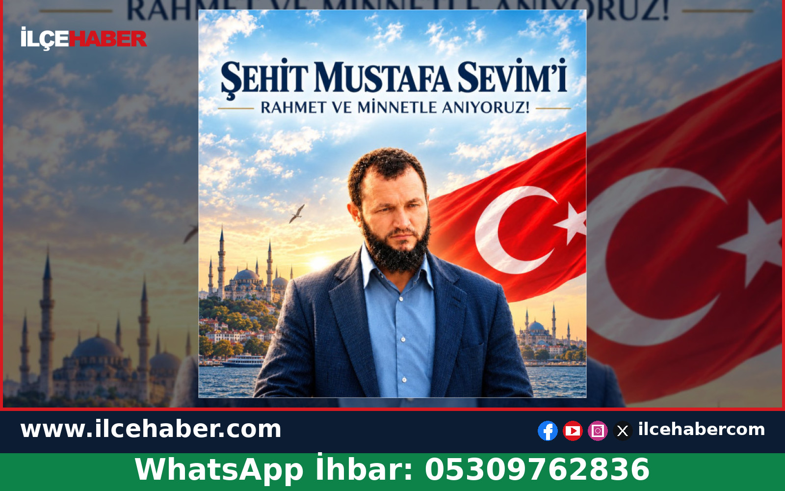Kağıthane Kaymakamlığı’ndan Şehit Mustafa Sevim’e Anma