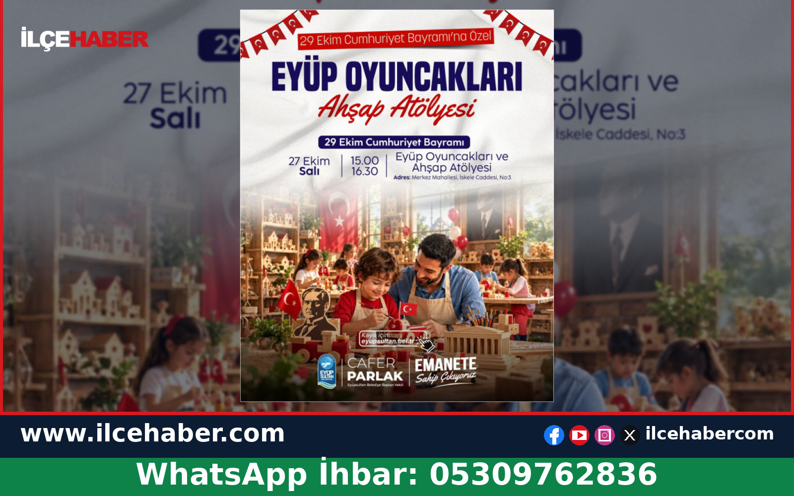 Eyüpsultan’da Çocuklar Ahşap Atölyesinde Buluşuyor