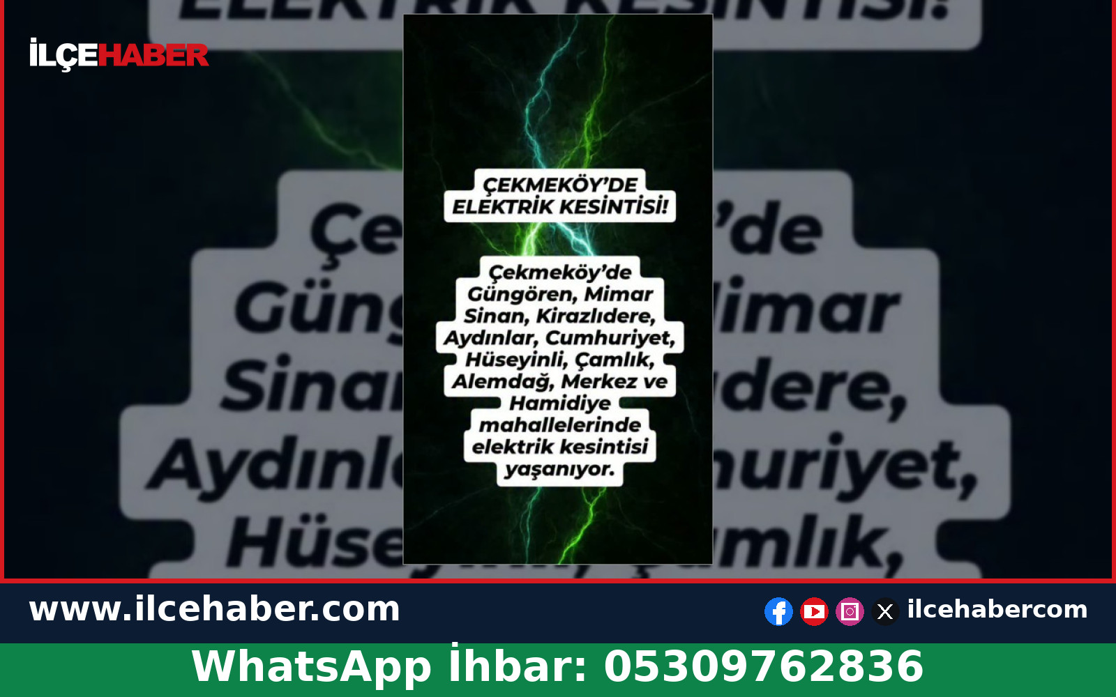 Çekmeköy’de Yaşanan Elektrik Kesintisi Gündemde