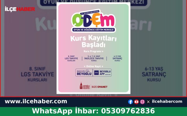 Beyoğlu Belediyesi ODEM kursları için kayıtlar başladı