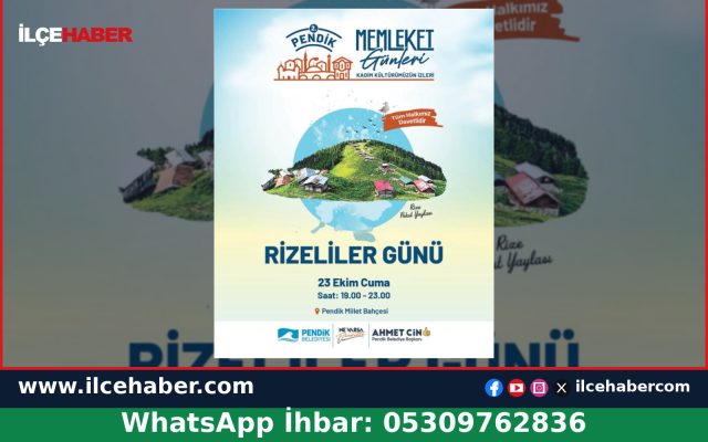 Pendik’te Rizeliler Günü Heyecanı Başlıyor