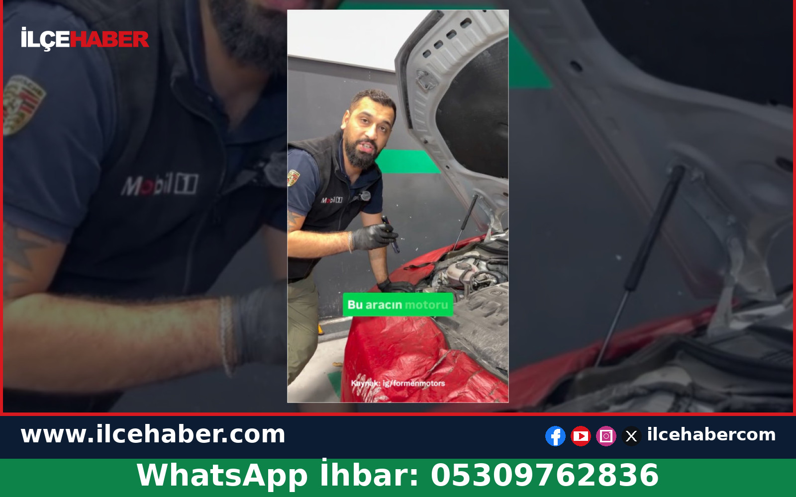 Araç ustası motoru sökmeden 2 saatte tamir etti