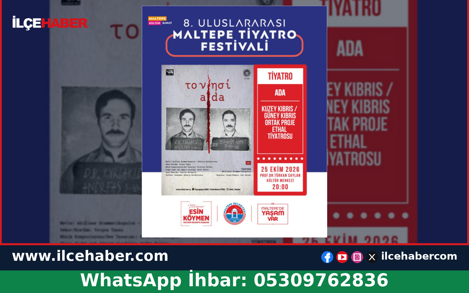 Ada Oyunu Maltepe Tiyatro Festivali’nde Sahnelenecek