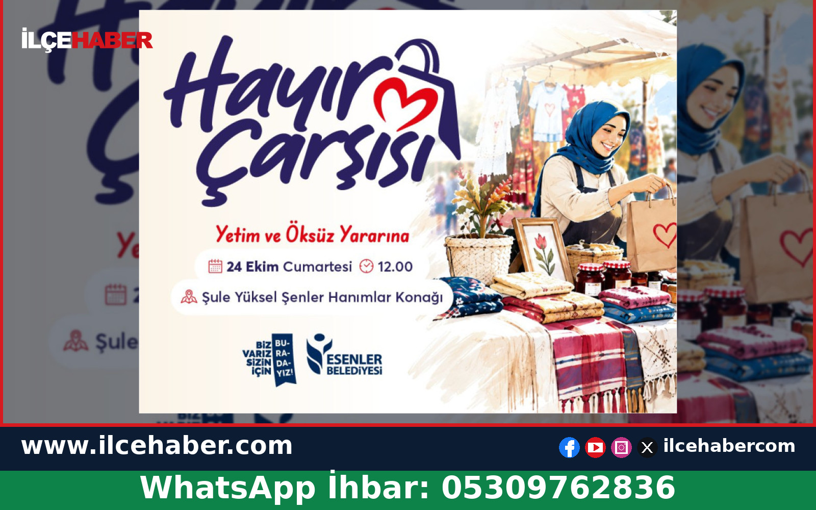 Esenler Belediyesi’nden Yetim Çocuklar İçin Hayır Çarşısı