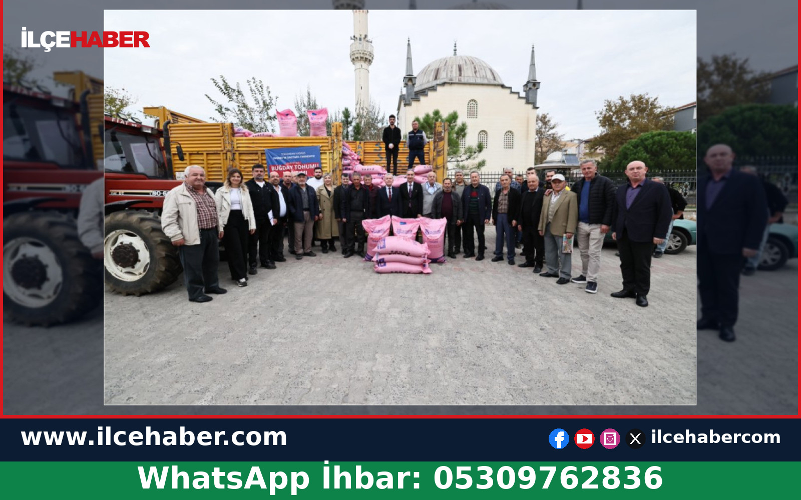 Silivri’de Çiftçilere Ücretsiz Buğday Tohumu Dağıtıldı