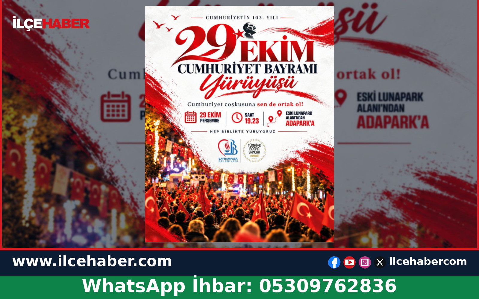 Bayrampaşa’da Cumhuriyet’in 103. Yılı İçin Yürüyüş Düzenlenecek