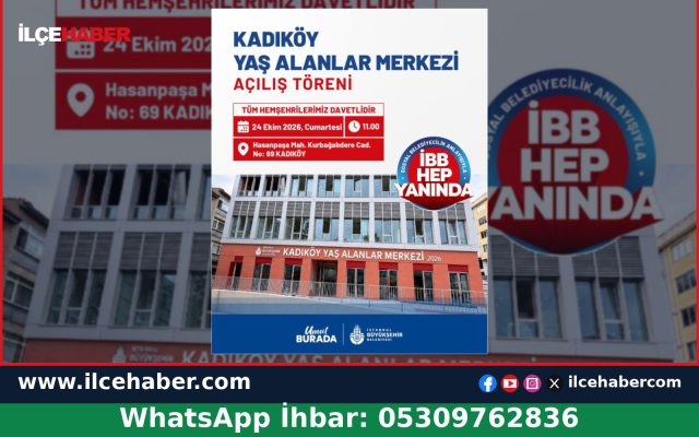 Kadıköy Yaş Alanlar Merkezi 24 Ekim’de Açılıyor