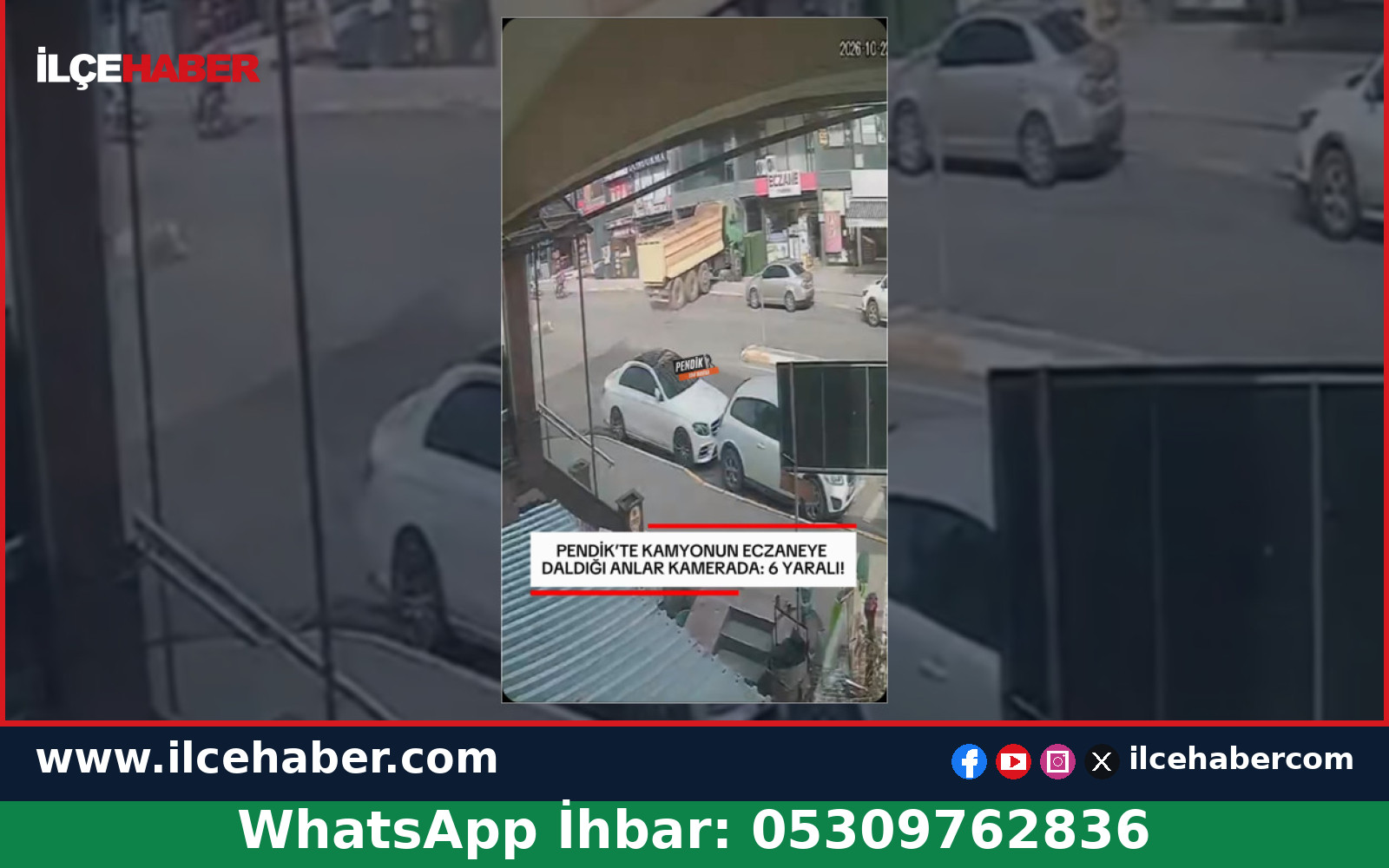 Pendik’te hafriyat kamyonu eczaneye girdi: 6 yaralı