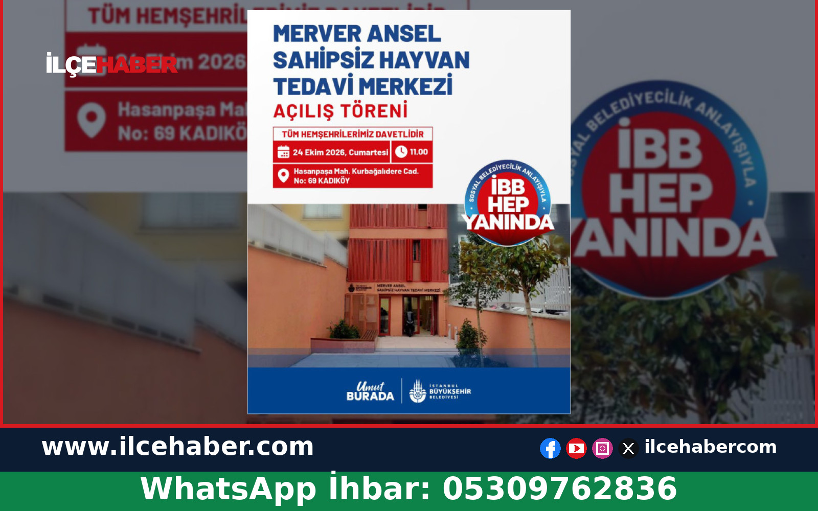 Kadıköy’de Merver Ansel Sahipsiz Hayvan Tedavi Merkezi Açılıyor