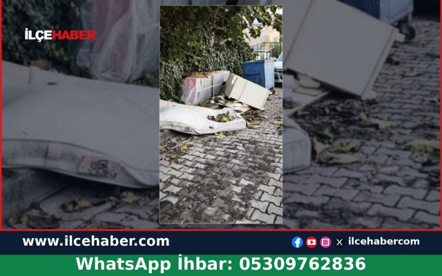 Üsküdar Kuleli’de Sokak Ortasında Atık Yataklar Koku Yaratıyor