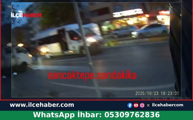 Çekmeköy’de yol verme kavgası kamerada